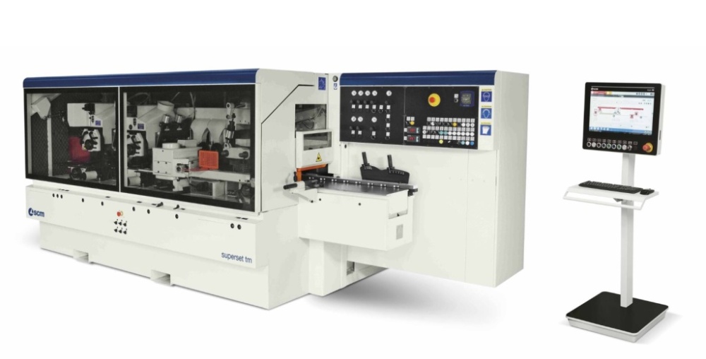 Автоматический строгально-калевочный четырехсторонний станок SCM Superset TХ