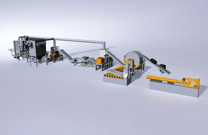 Производственная линия переработки шин ПШ, 1000-1200 кг/час